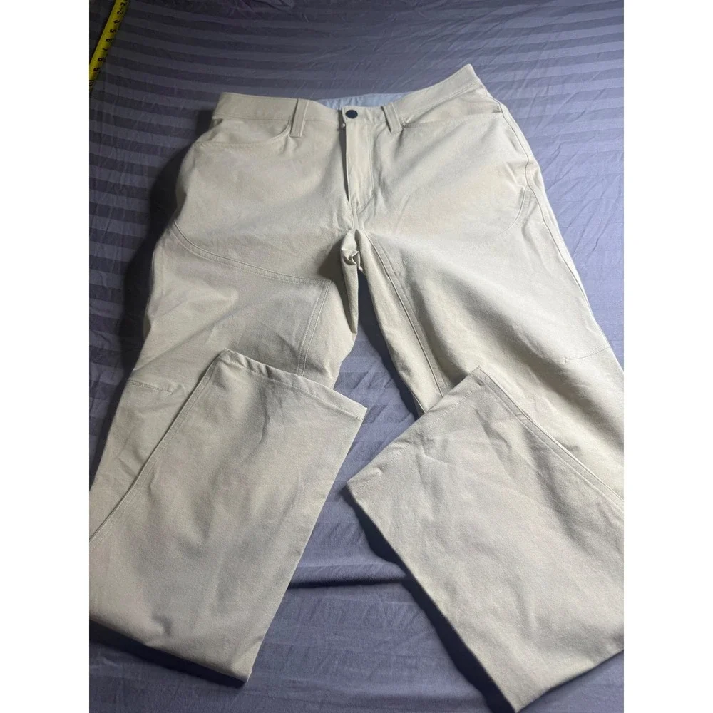 Proof Rover Straight Leg Pants Khaki Tan Stretch Canvas Mens 30x32